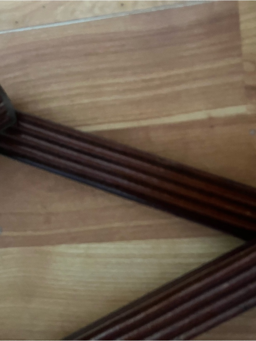 Wooden Expandable Wall Peg Rack - Brown - Picture 4 of 5